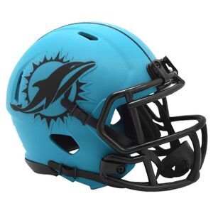 Miami Dolphins RAVE Riddell Speed Mini NFL Football Helmet